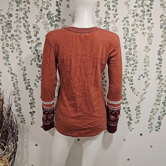 Free People Mikah Notch Neck Top Sz M - Picture 7 of 11